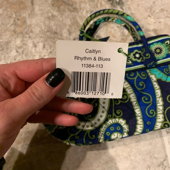NWT Vera Bradley Caitlyn Rhythm & Blues Purse - Picture 3 of 7